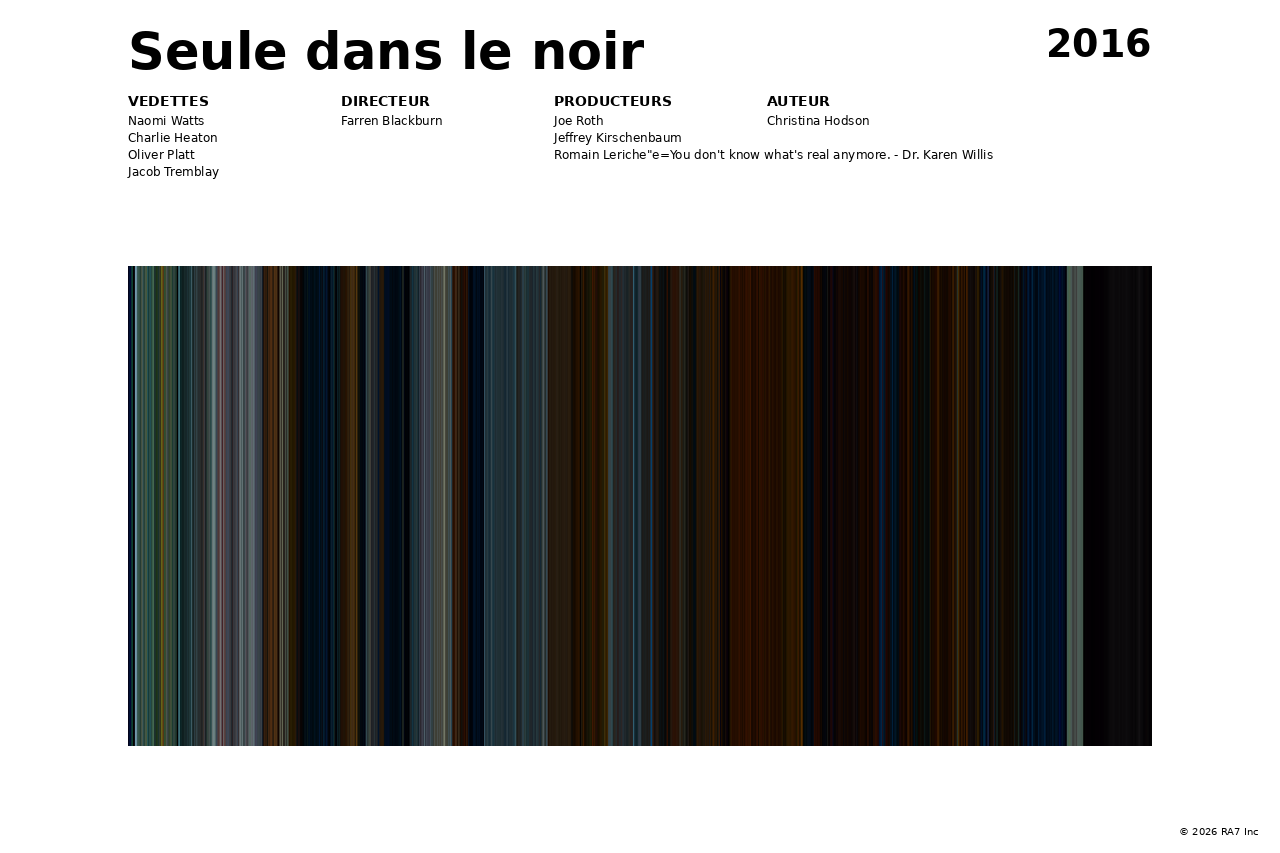 Aperçu de l’affiche pour Seule dans le noir